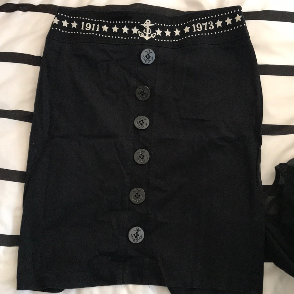 Sailor jerry pencil skirt retro rockabilly